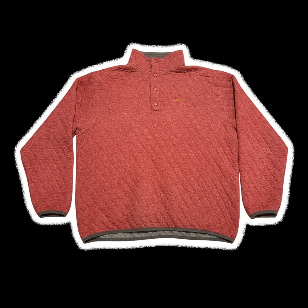 Orvis Trout Bum Quilted 1/4 snap pullover sweatshirt